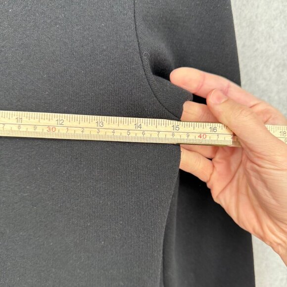 Reformation Womens Long Sleeve Sweatshirt Mini Dress Size XS Black Turtleneck - Picture 9 of 11